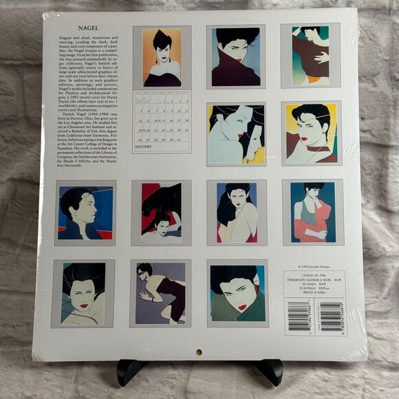 VTG 1997 Patrick Nagel Calendar Sealed Same Dates As 2025 2031 Jennifer Dumas - Picture 2 of 2